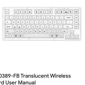 Ijoy Translucent Wireless Keyboard USB Connect